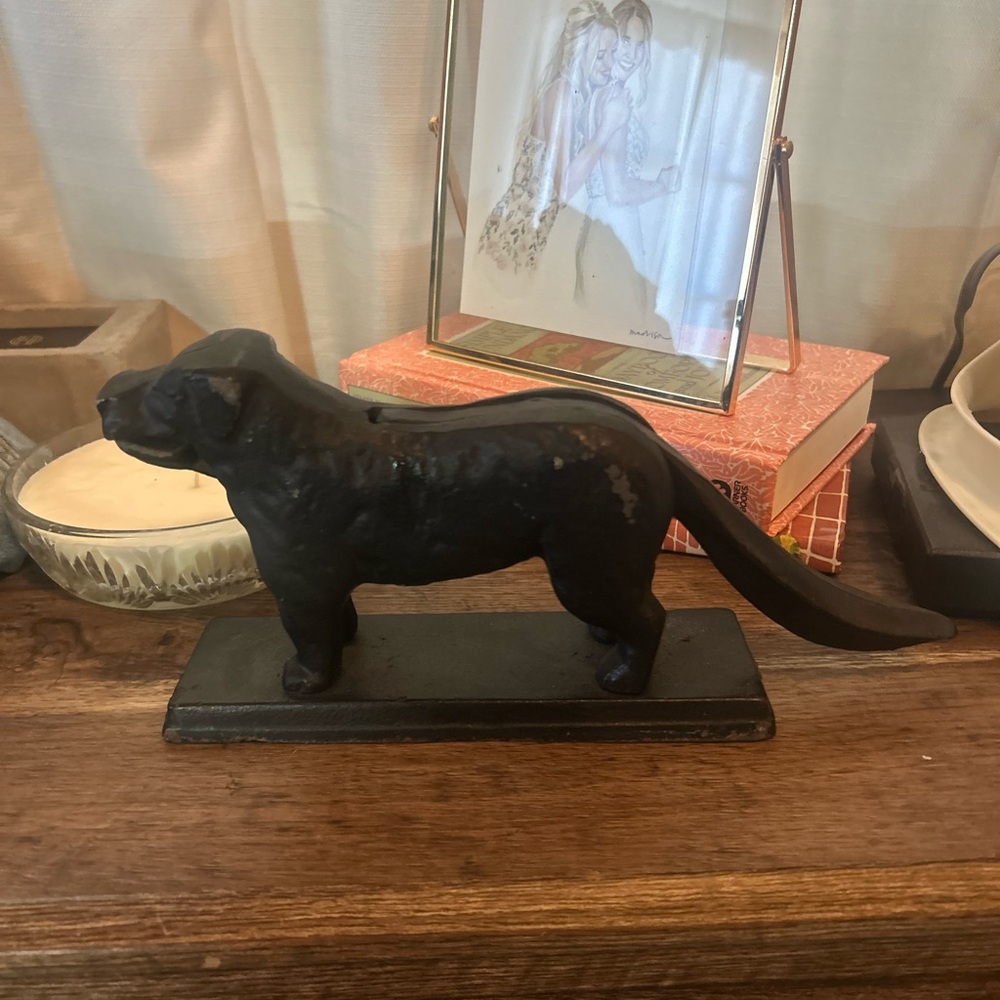 Vintage 1800s cast iron dog nutcracker rare